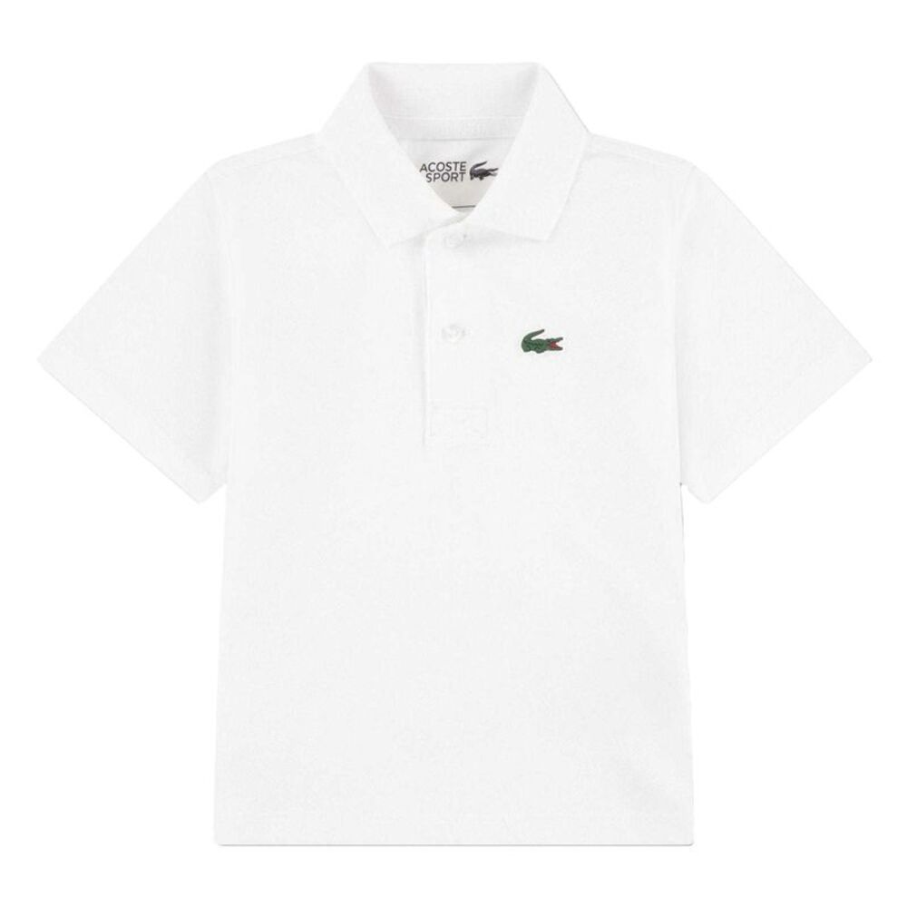 Lacoste Childrens/Kids Sport Embroidered Logo Polo Shirt / White